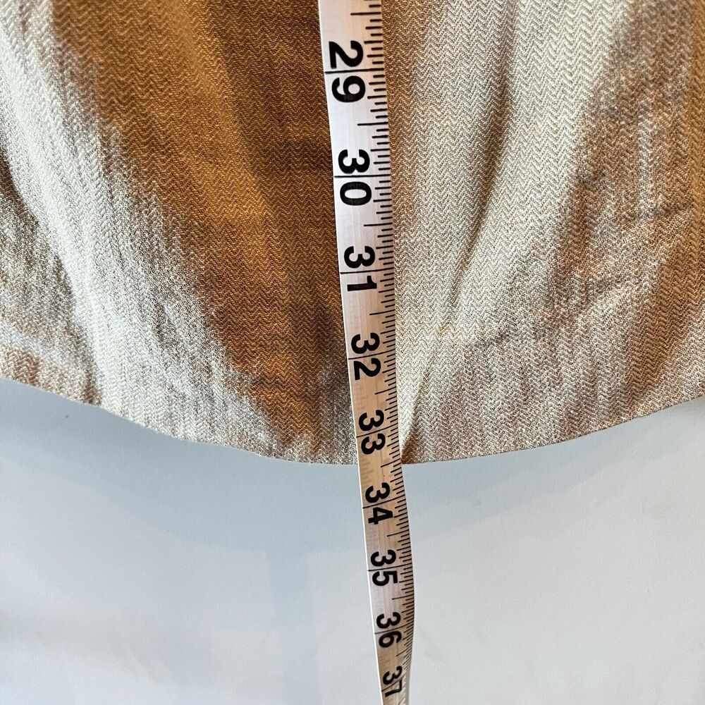 Lauren Ralph Lauren Dress Women’s Size 2 Beige Sleeveless Linen Sheath Ruched - Picture 5 of 10